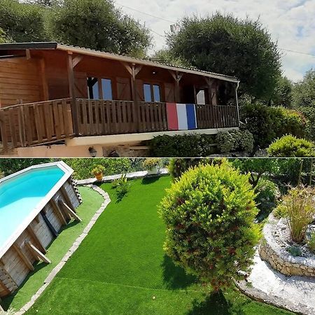 Le Chalet De La Pierreraie Cote D'Azur Piscine Terrasse Et Vue Mer Drap Dış mekan fotoğraf