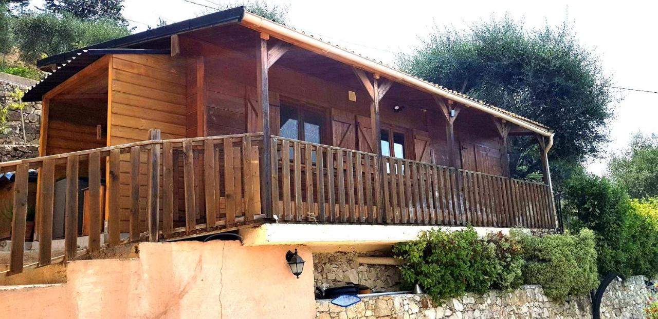 Le Chalet De La Pierreraie Cote D'Azur Piscine Terrasse Et Vue Mer Drap Dış mekan fotoğraf