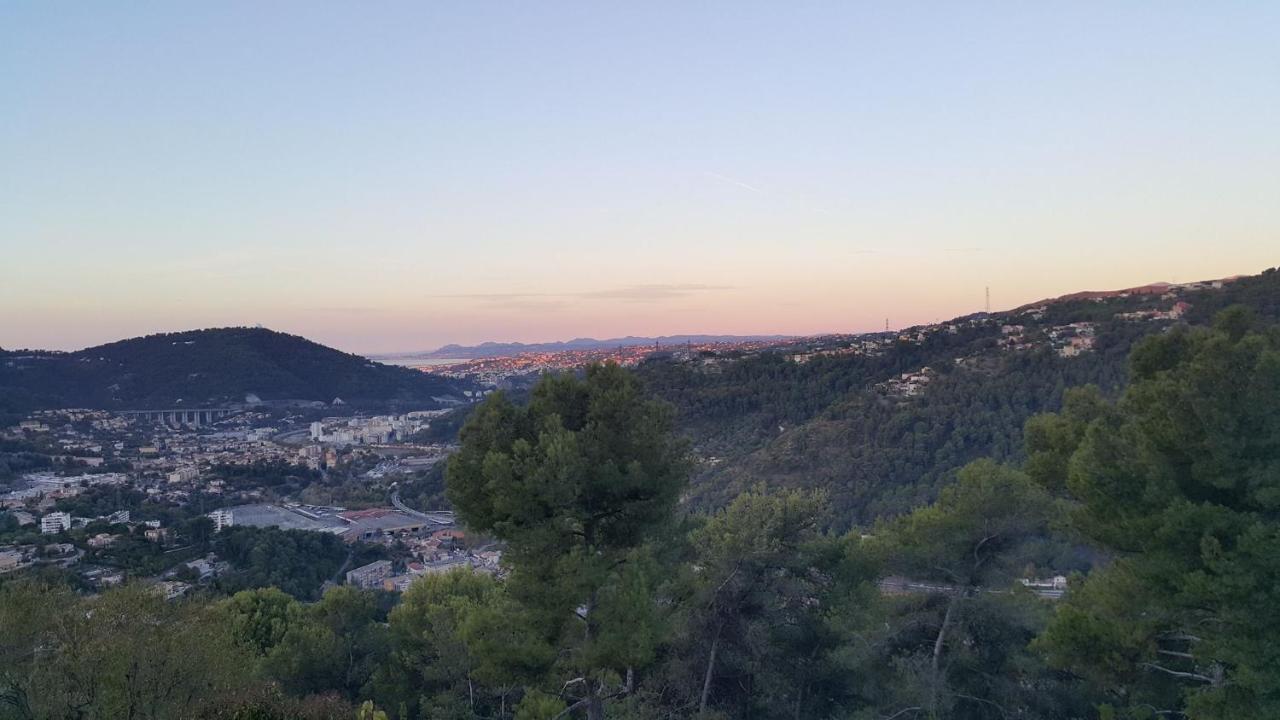 Le Chalet De La Pierreraie Cote D'Azur Piscine Terrasse Et Vue Mer Drap Dış mekan fotoğraf