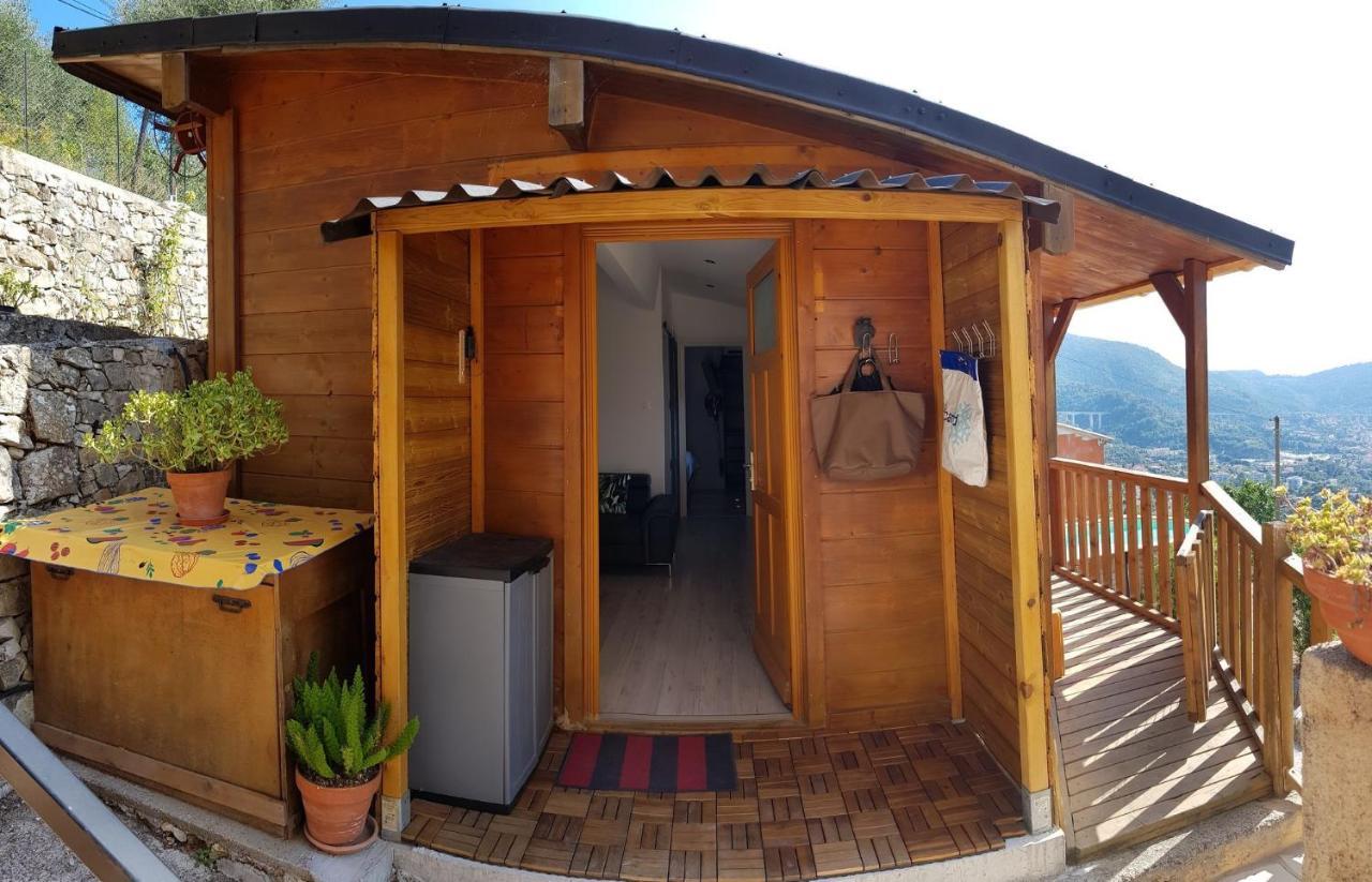 Le Chalet De La Pierreraie Cote D'Azur Piscine Terrasse Et Vue Mer Drap Dış mekan fotoğraf